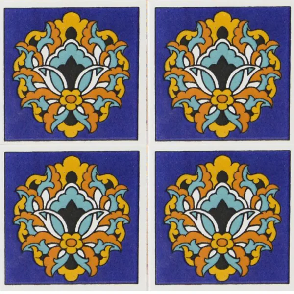 Floral Clay Tile (K107)