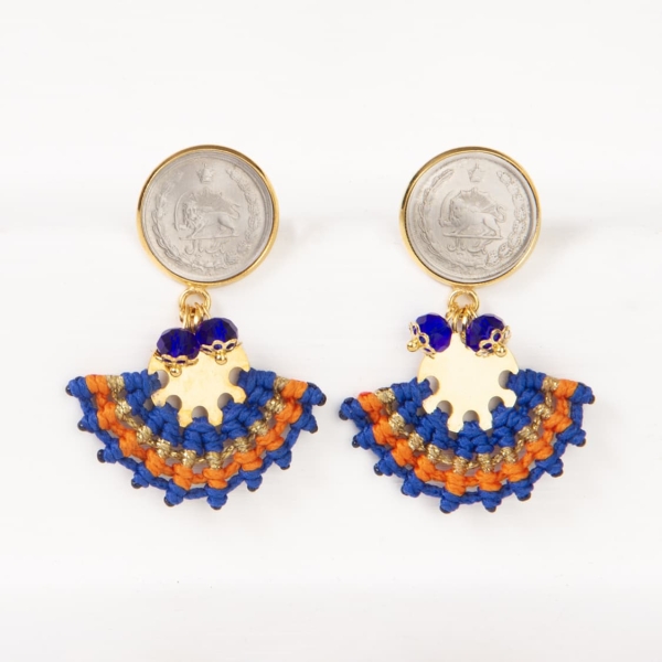 Antique Design One-Rial Earrings