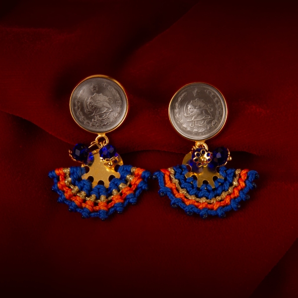 Antique Design One-Rial Earrings