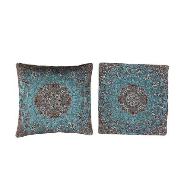 Elegant Green Termeh Cushion Cover