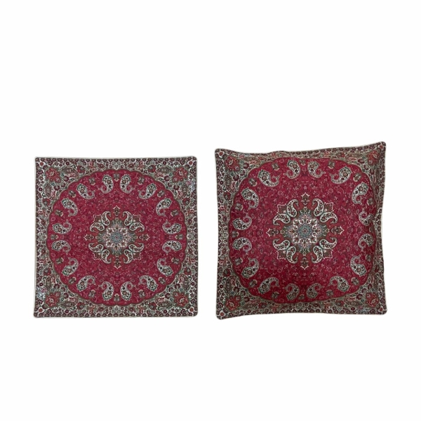 Elegant Red Termeh Cushion Cover