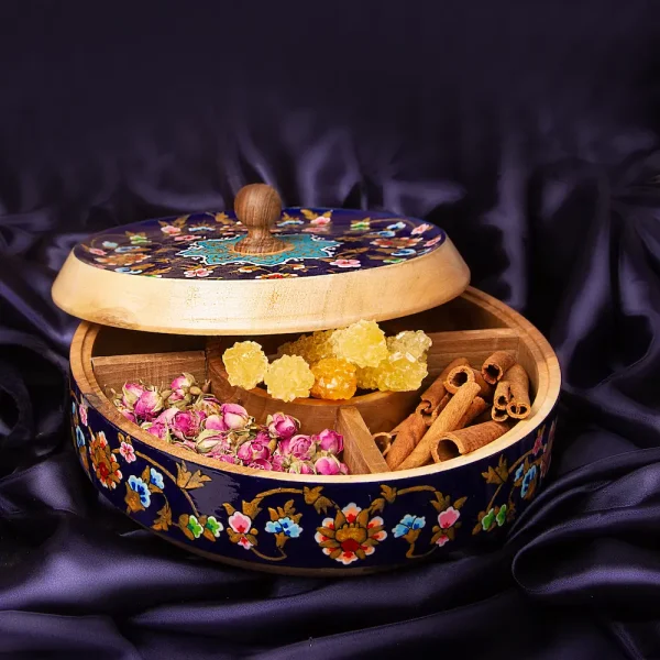 Handcrafted Heritage Tazhib Haftsin Bonbon Dish