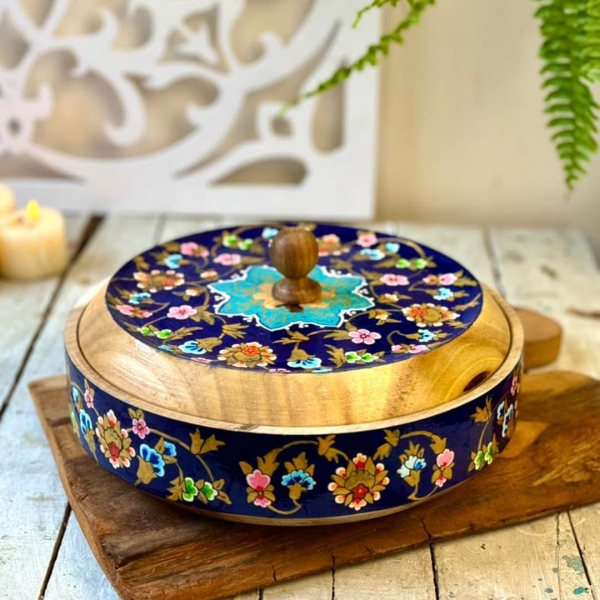 Handcrafted Heritage Tazhib Haftsin Bonbon Dish