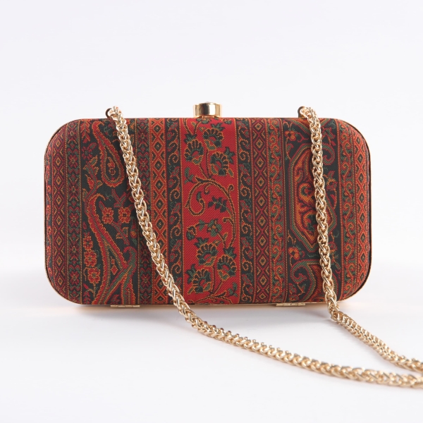 Boteh Jegheh Termeh Clutch