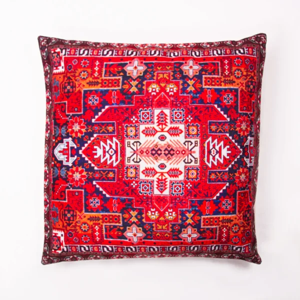 Regal Red Carpet Design Cushion Cover