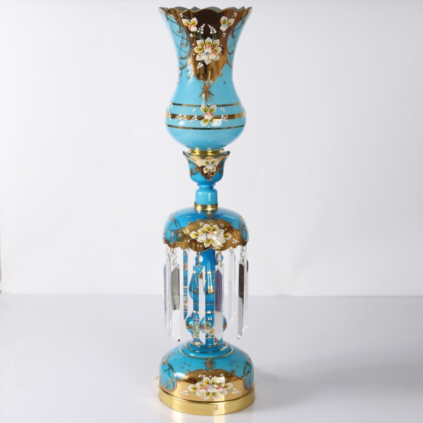 Turquoise Tulip 18K Gold Laleh Lamp 75cm