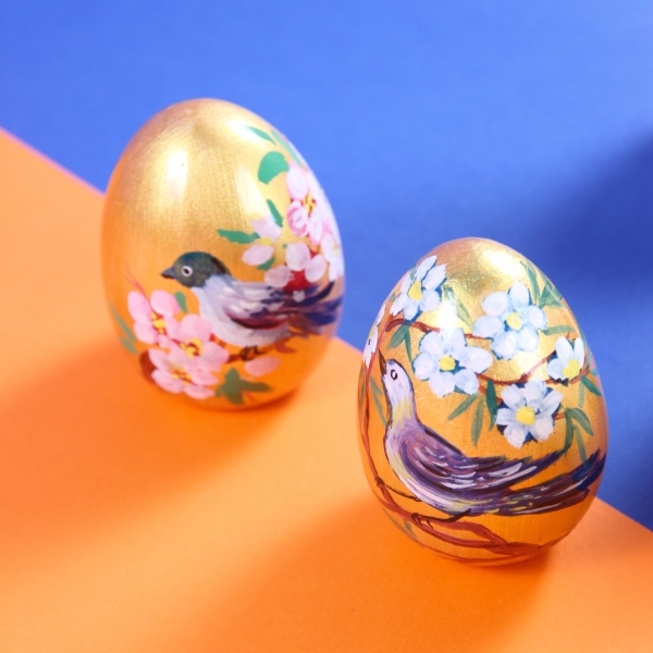 Flower and Bird Nowruz Egg