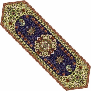 Elegant Navy Termeh Table Runner 165cm