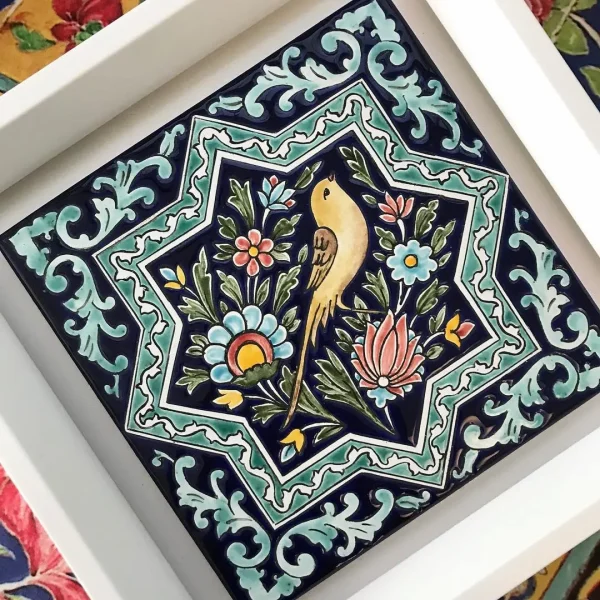 Flower & Bird Tiles Pattern