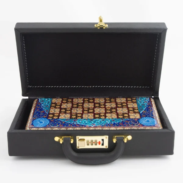 Khatam Backgammon and Chess Set – Tazhib 30cm