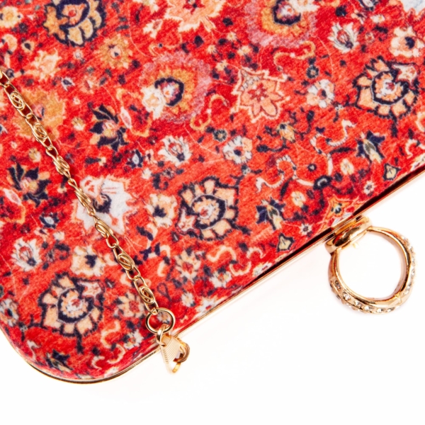 Persian Carpet Velvet Clutch Bag