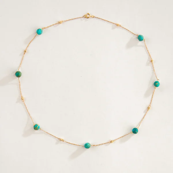 Persian Turquoise 18K Gold Necklace