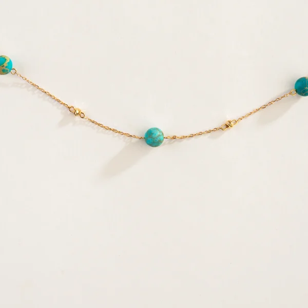 Persian Turquoise 18K Gold Necklace