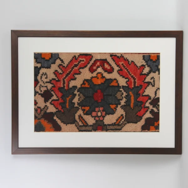 Persian Bakhtiari Rug Wall Art 38 x 50cm