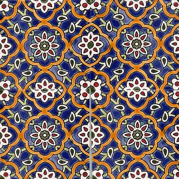 Seven-Color Shamse Eslimi Glazed Tile