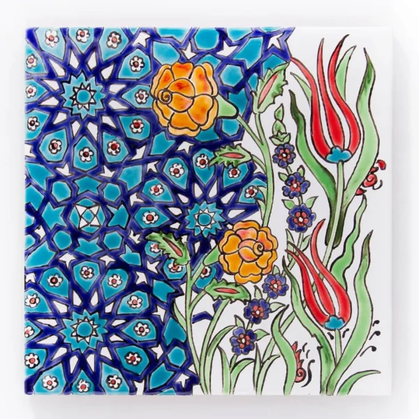 Blue Persian Garden Seven colors glazed tile