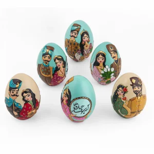 Large Khatun Pottery's Hand Painted Nowruz Egg