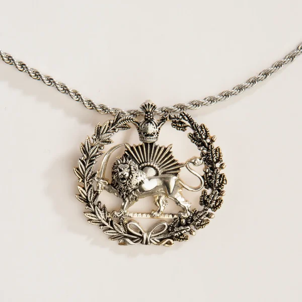 Lion and Sun Necklace – Silver