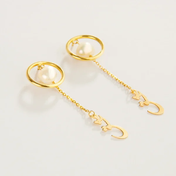 Pearl of Love 18k Gold Earrings