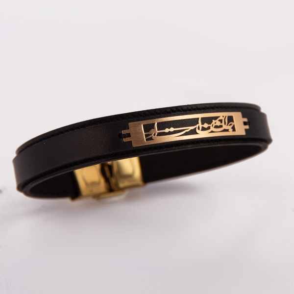 Beloved Soul 18K Gold Leather Bracelet