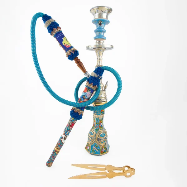 Blue Blossom Luxury Hookah- 40cm