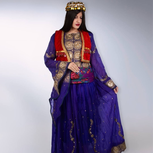 Sorane Traditional Kurdish Outfit – Satin Traditional Set