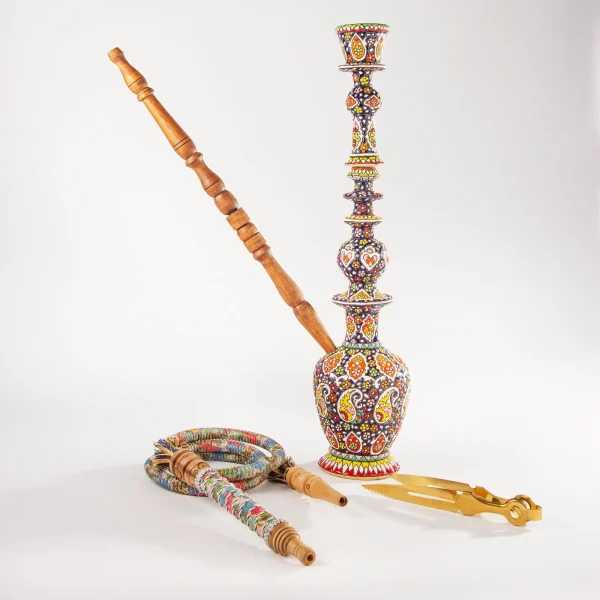 Traditional Persian Minakari Hookah- 60cm