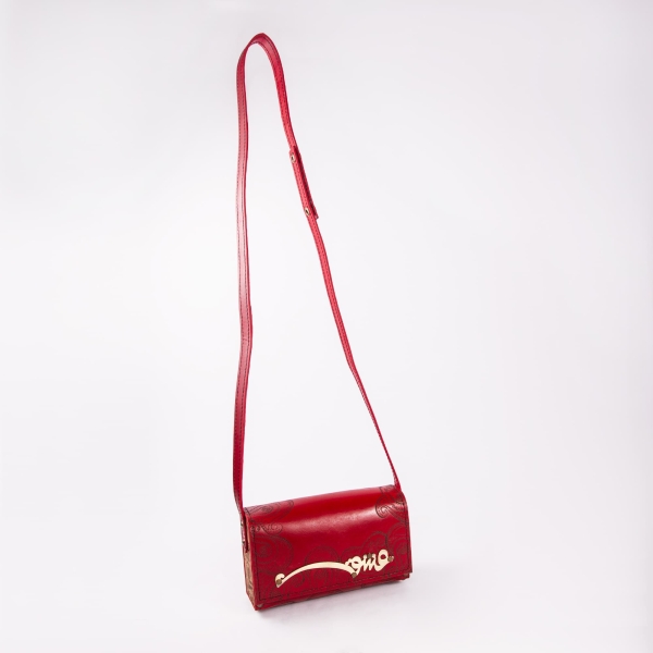 Elegant Natural Leather Shoulder Bag – Love Design