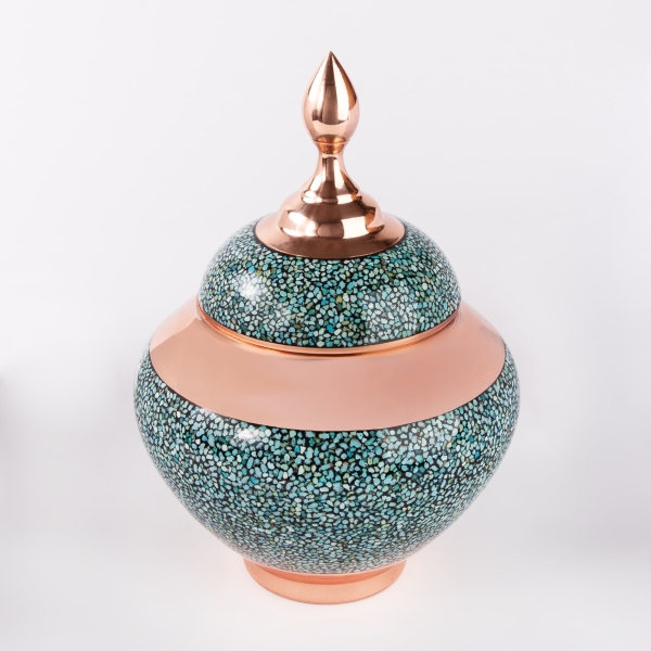 Firoozeh Koobi Turquoise on Copper Bonbon Dish