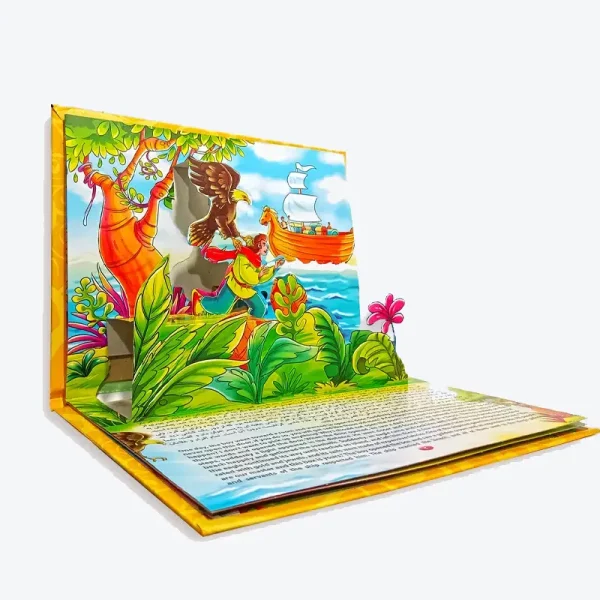 Interactive 3D Pop-Up Persian Folktales Bilingual Book Set for Children