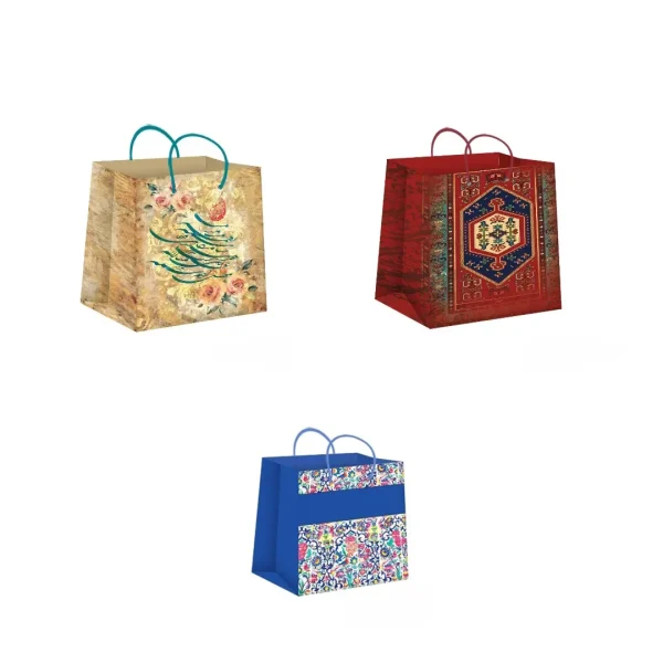 Classic Elegance Gift Bag with Unique Artistic Design