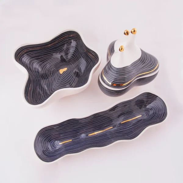 Elegant Deformed Ceramic Serving Set