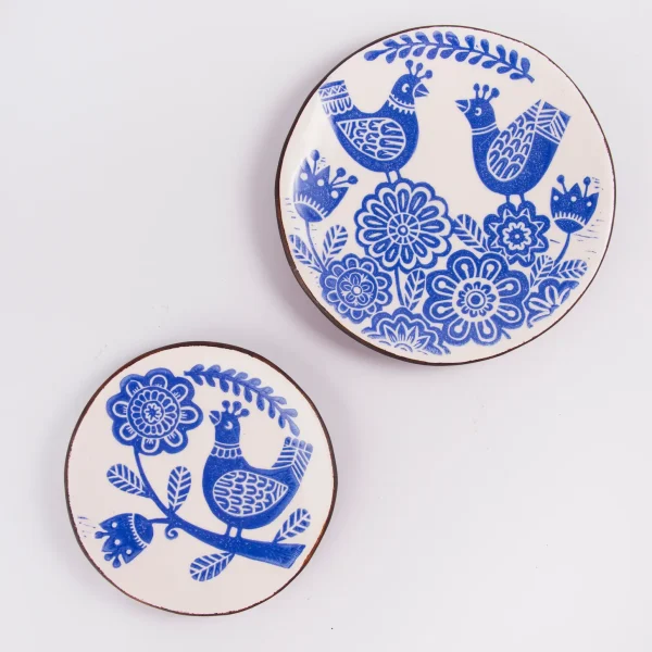 Gol o Morgh Design Handmade Ceramic Plate Set of 4