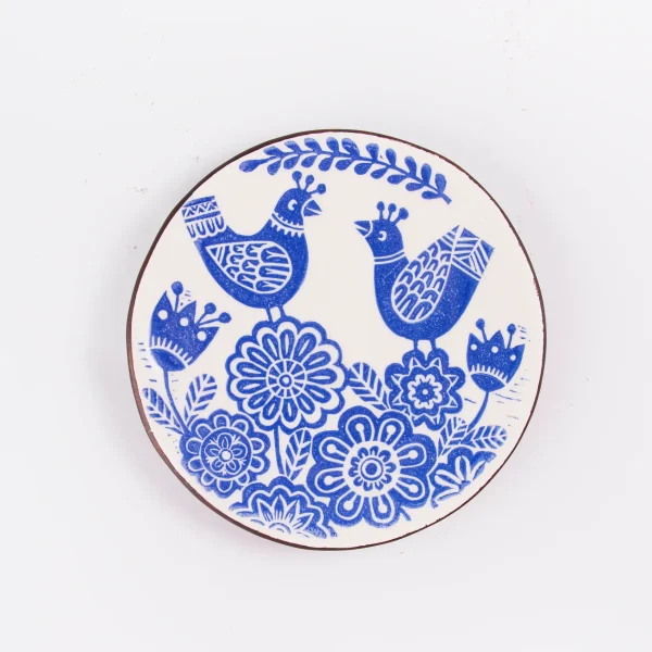 Gol o Morgh Design Handmade Ceramic Plate Set of 4