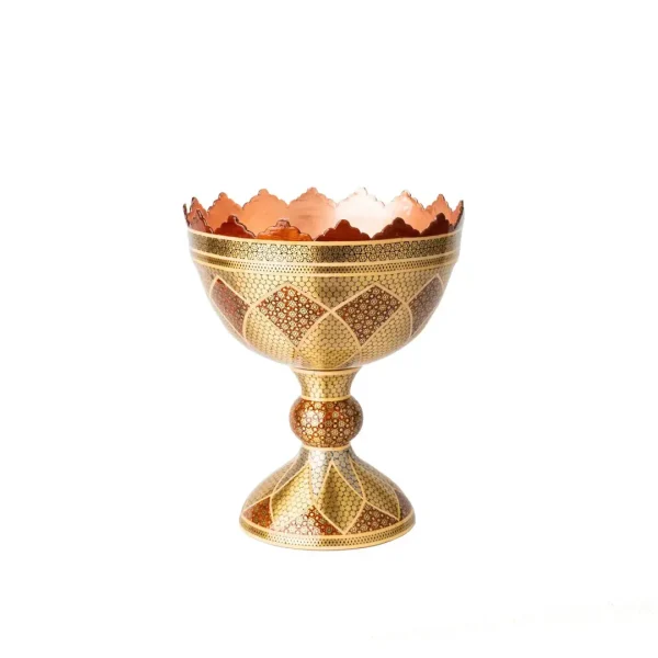 Luxury Khatam Nut Serving Bowl – Persian Art Decorative Dish