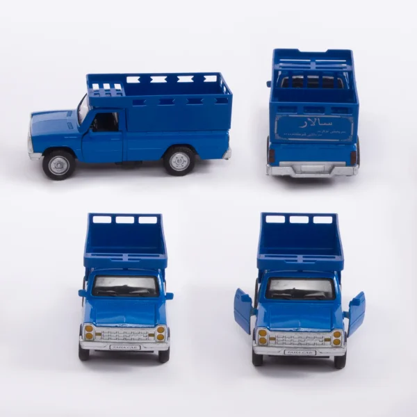 Nostalgic Iranian Toy Car Gift Set – Mini Bus, Blue Nissan, and More