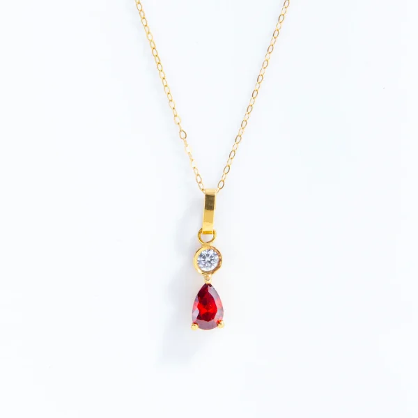 Pomegranate 18k Gold Necklace