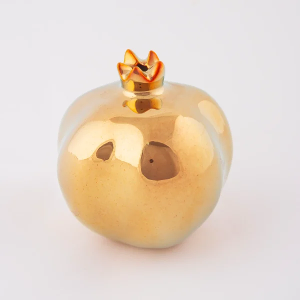 Gold and Silver Decorative Pomegranate Statue