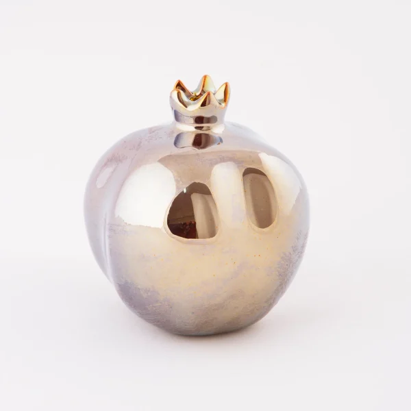 Gold and Silver Decorative Pomegranate Statue