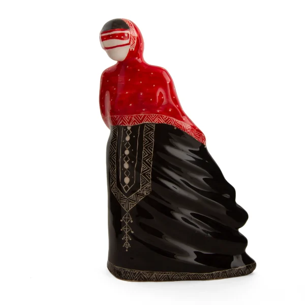 Gulf Coast Woman Ceramic Incense Holder