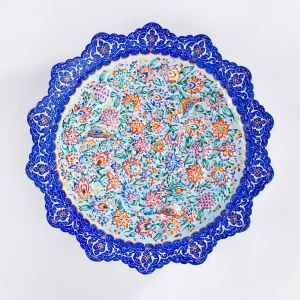 Luxury MinaKari Plate - Handcrafted Persian Art