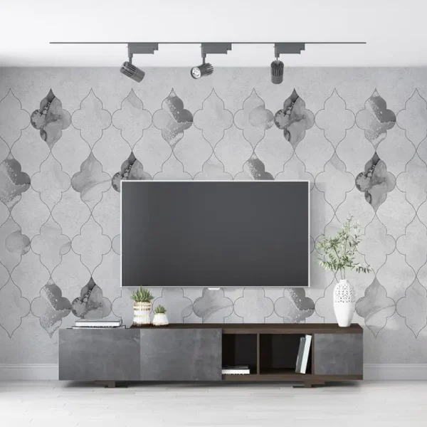 Luxury Multicolor Wallpaper – Abstract Persian Light Gray Motif