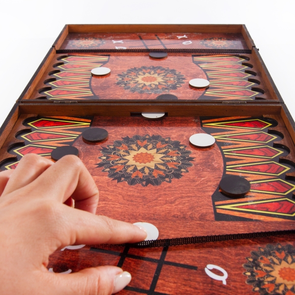 Persian Nostalgia 8-in-1 Wooden Game Set