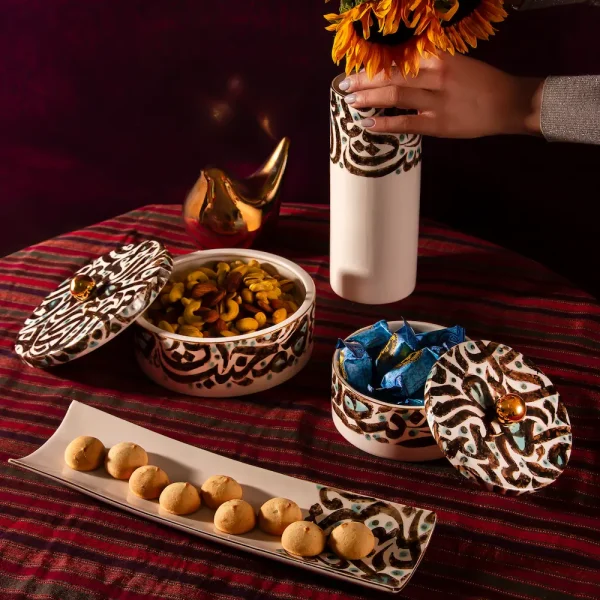 Calligraphy Art Tableware Set – Elegance Persian Design