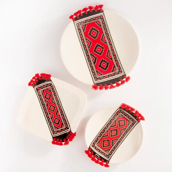 Persian Kilim Dinner Serving Plates – Elegant Design