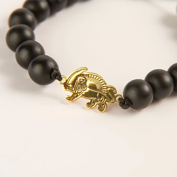 Lion Sun Bracelet, Black Amethyst