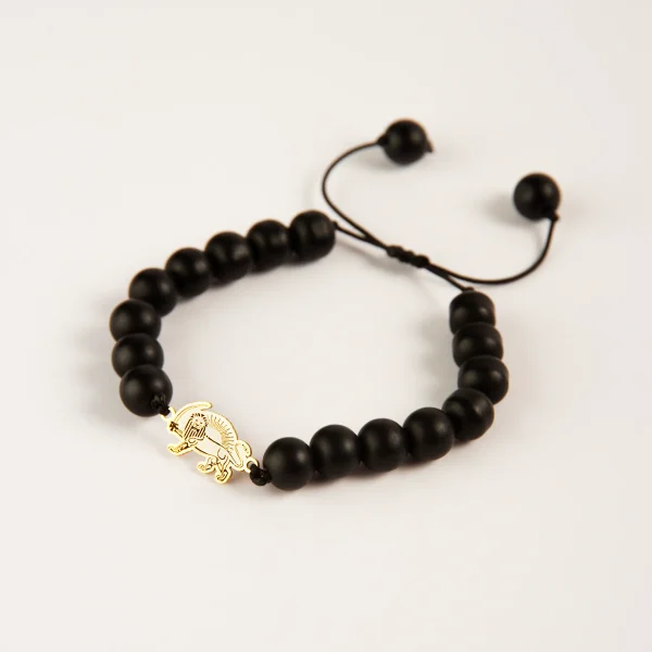 Lion Sun Bracelet, Black Amethyst