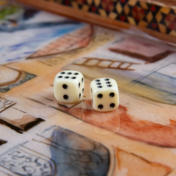 Persian Khatam Backgammon Board with Deluxe Chess Set