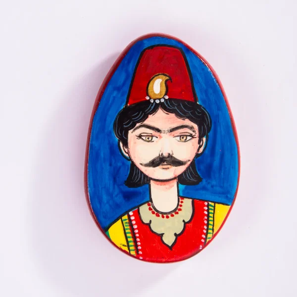 Persian Qajar Couple Miniature Magnet Set