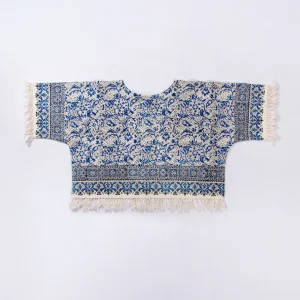 Persian Traditional Cotton Blue Bloom Blouse